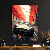 Aston Martin V12 Vantage - Autumn Drive Poster